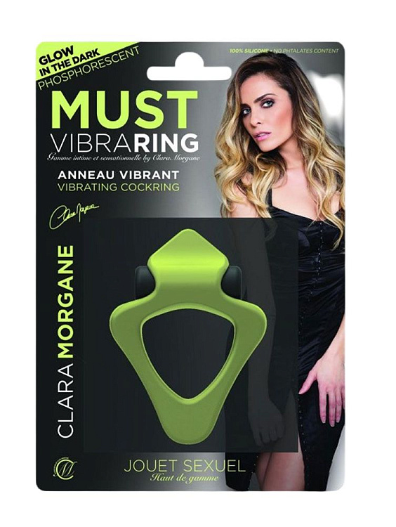 Люминесцентное эрекционное виброкольцо Must