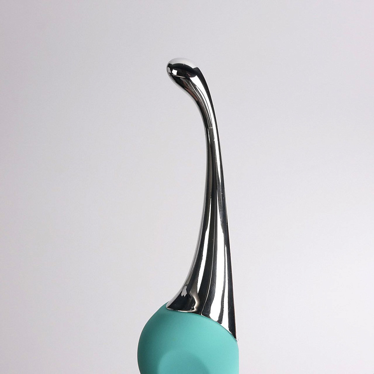 Бирюзовый клиторальный вибростимулятор Youvic