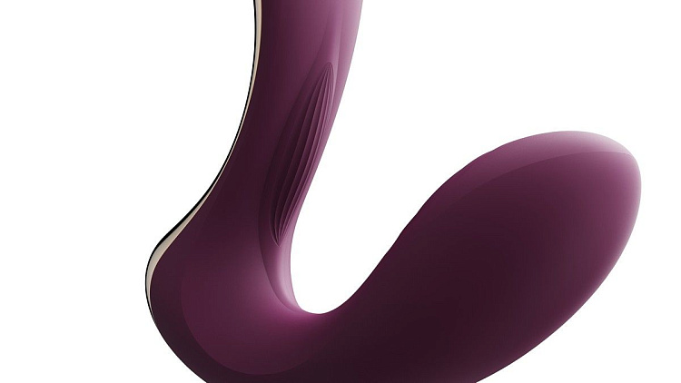 Фиолетовый вибромассажёр G-зоны Talis с пульсацией, вакуумной стимуляцией и функцией нагрева