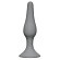 Серая малая анальная пробка Slim Anal Plug Small - 10,5 см.