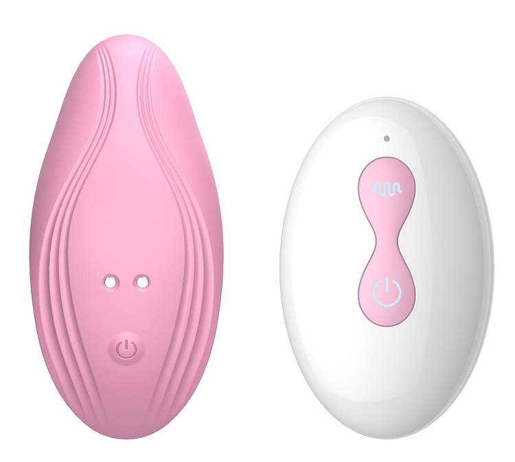 Розовый вибратор в трусики с пультом ДУ