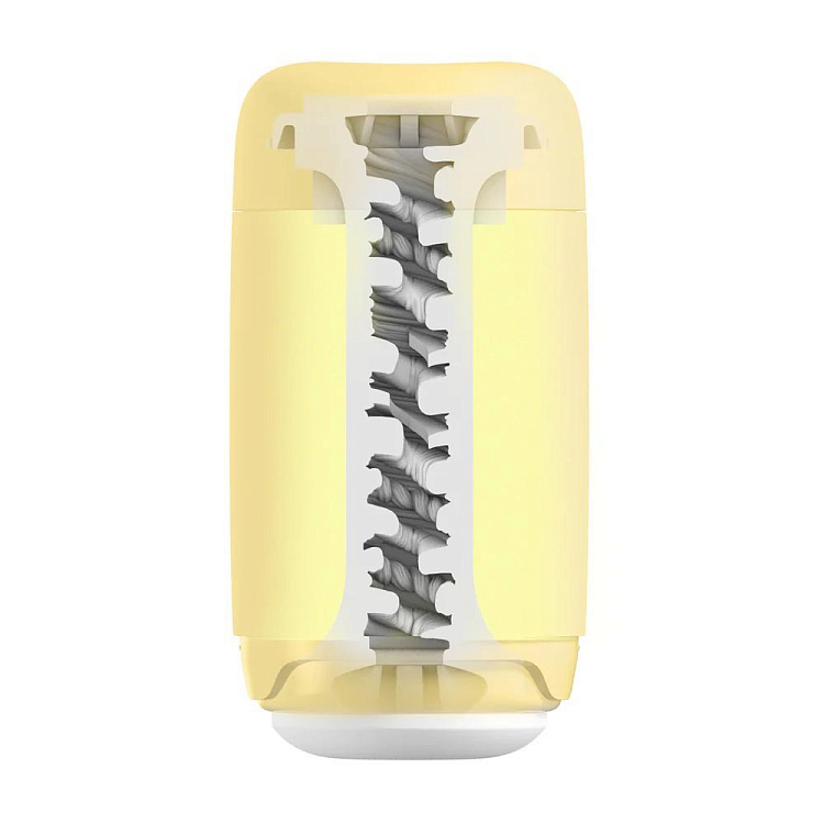 Желтый мастурбатор Tenga Puffy