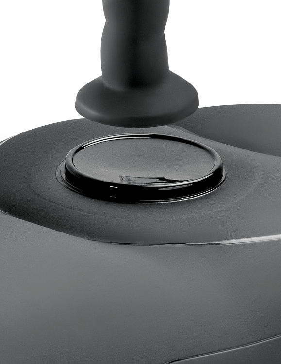 Черное надувное кресло с платформой для фиксации дилдо Body Dock Inflatable Love Seat