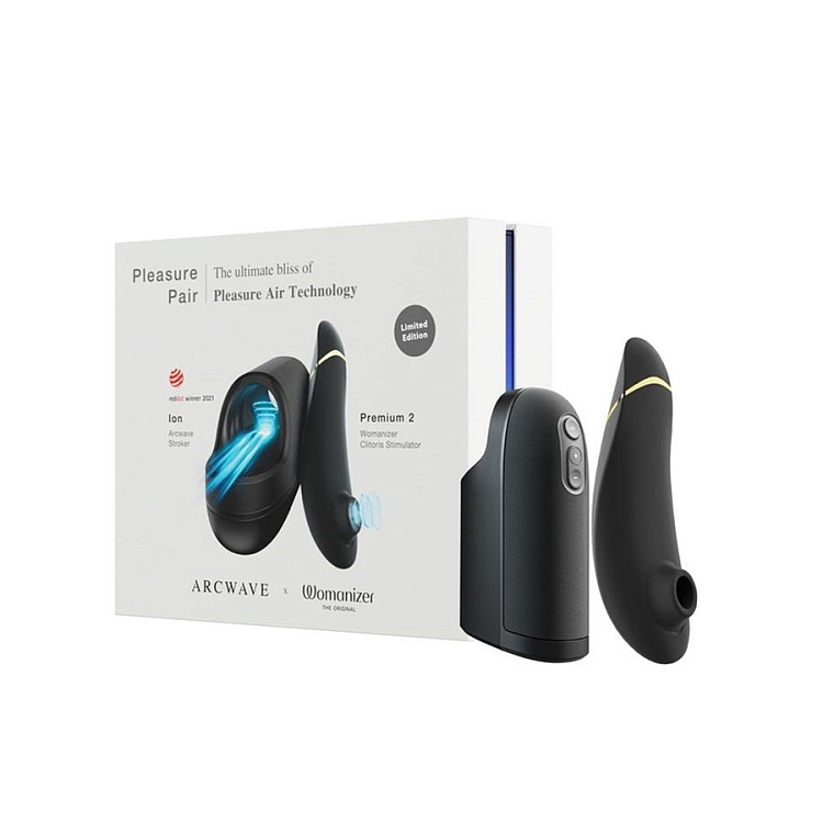 Набор для пар Pleasure Pair: мастурбатор ARCwave Ion и стимулятор Womanizer Premium 2