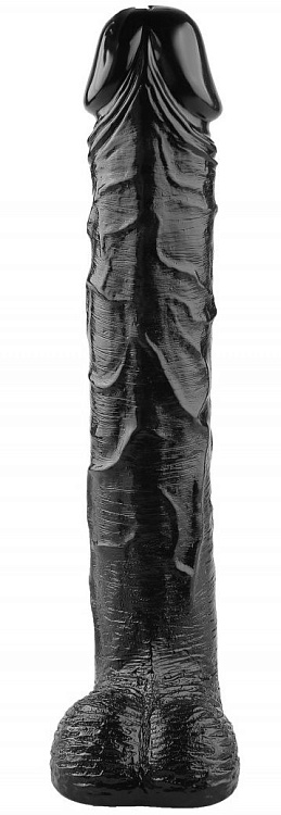 Черный фаллоимитатор-гигант - 51 см.