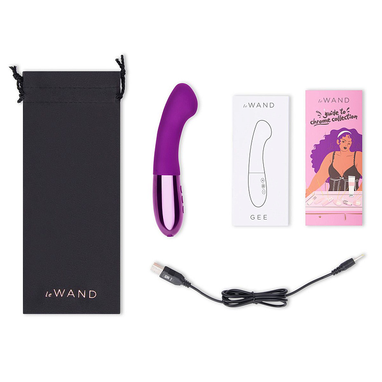 Фиолетовый вибростимулятор для G-точки Gee - 16,6 см.