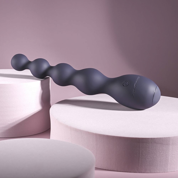 Серый вибростимулятор Rumpy Bumpy - 17,5 см.