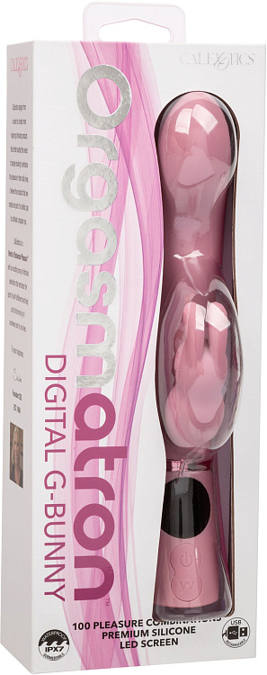 Розовый вибратор-кролик Orgasmatron Digital G-Bunny - 22,2 см.