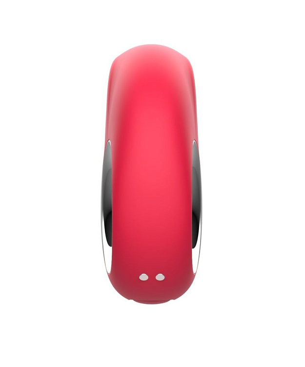 Красный клиторальный массажер с функцией постукивания