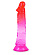 Яркий розово-красный фаллоимитатор с присоской