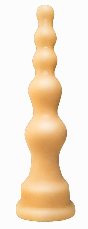 Телесная анальная ёлочка - 17,5 см.