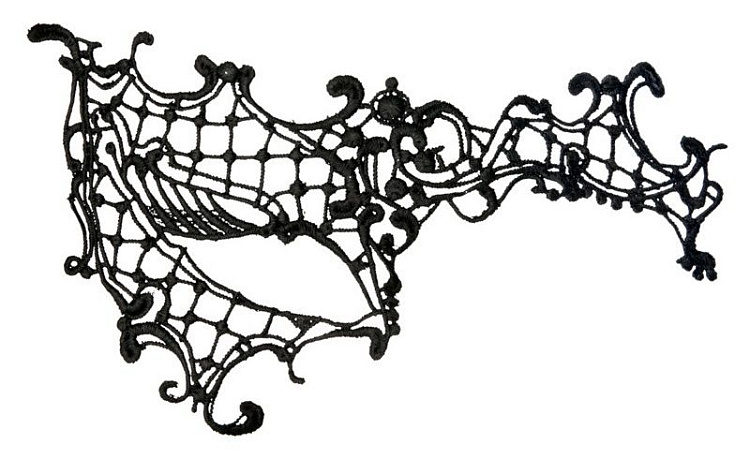 Оригинальная асимметричная маска из нитей