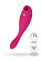 Ярко-розовый вибратор Danvi с вакуум-волновой стимуляцией