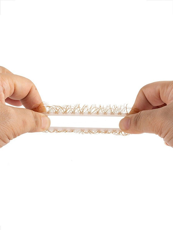 Эрекционное кольцо с бежевыми «ресничками»