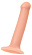 Телесный фаллос на присоске Silicone Bendable Dildo M - 18 см.