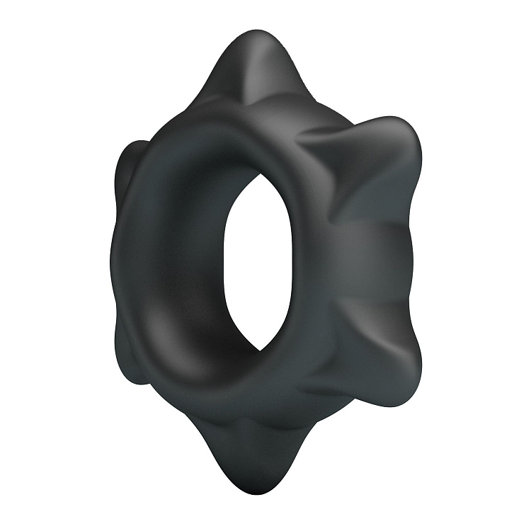 Черное эрекционное кольцо Ethaniel