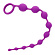 Лиловая анальная цепочка Beaded Adventure - 35,5 см.