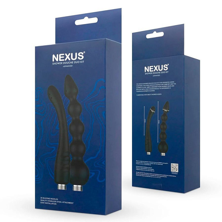 Набор из 2 насадок для анального душа Shower Douche Duo Kit