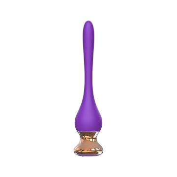 Фиолетовый вибромассажер Nipple Vibrator - 14,5 см.