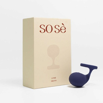 Синий вибростимулятор на пальцы Lunar