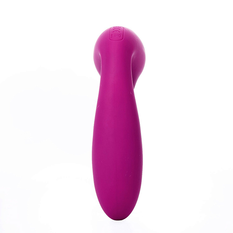 Фиолетовый вибратор с вакуумной стимуляцией и нагревом Tara