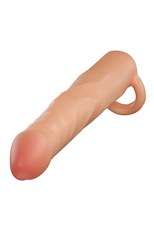 Телесная насадка-удлинитель Fortitude с подхватом - 17,7 см.