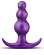 Фиолетовая анальная пробка The Supernova Plug - 7,6 см.