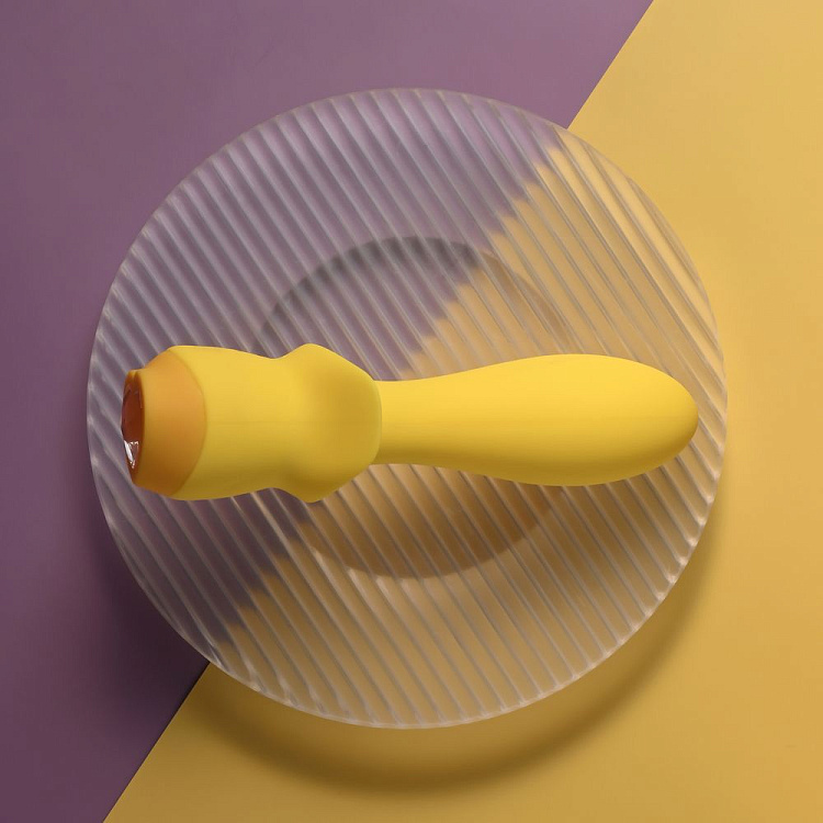 Желтая анальная вибропробка Mellow Yellow - 13,5 см.