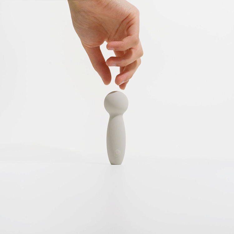 Серый мини-вибромассажёр Harmony