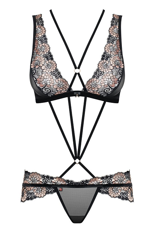 Изысканный комплект белья с цветочным кружевом