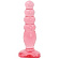 Розовая анальная пробка Crystal Jellies 5  Anal Delight - 14 см.
