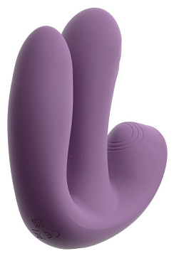 Фиолетовый тройной вибратор MIREVA RC Triple Hands-Free Vibrator